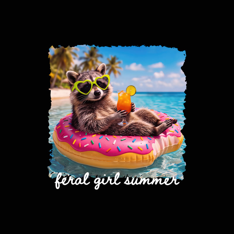 Trash Panda Feral Girl Summer - DTF Transfer