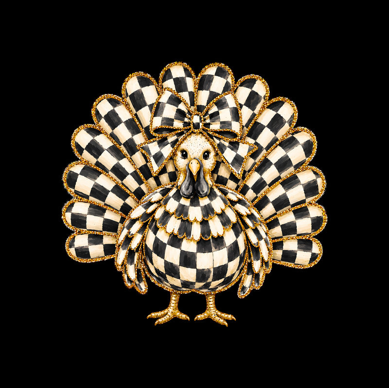 Checkered Preppy Turkey - DTF Transfer