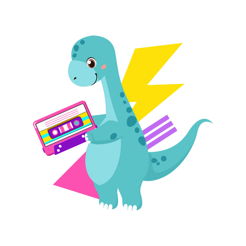 The Cassette Saur - DTF Transfer