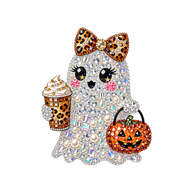 Faux Gemstone Preppy Ghost - DTF Transfer