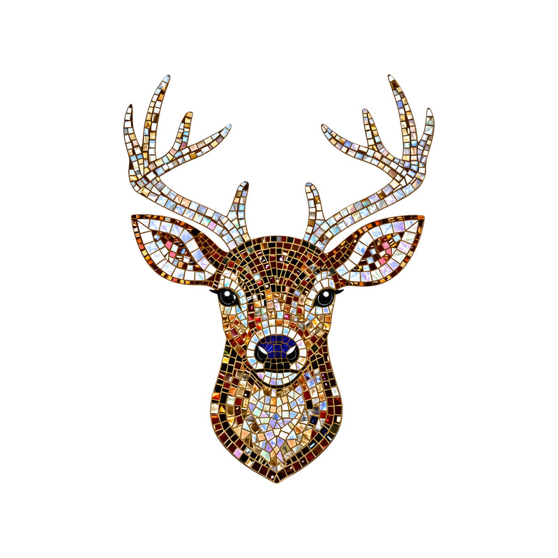 Faux Gemstone Buck Beaded Mosiac - DTF Transfer