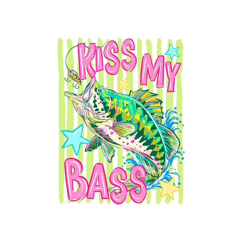 Kiss My Bass - DTF Transfer