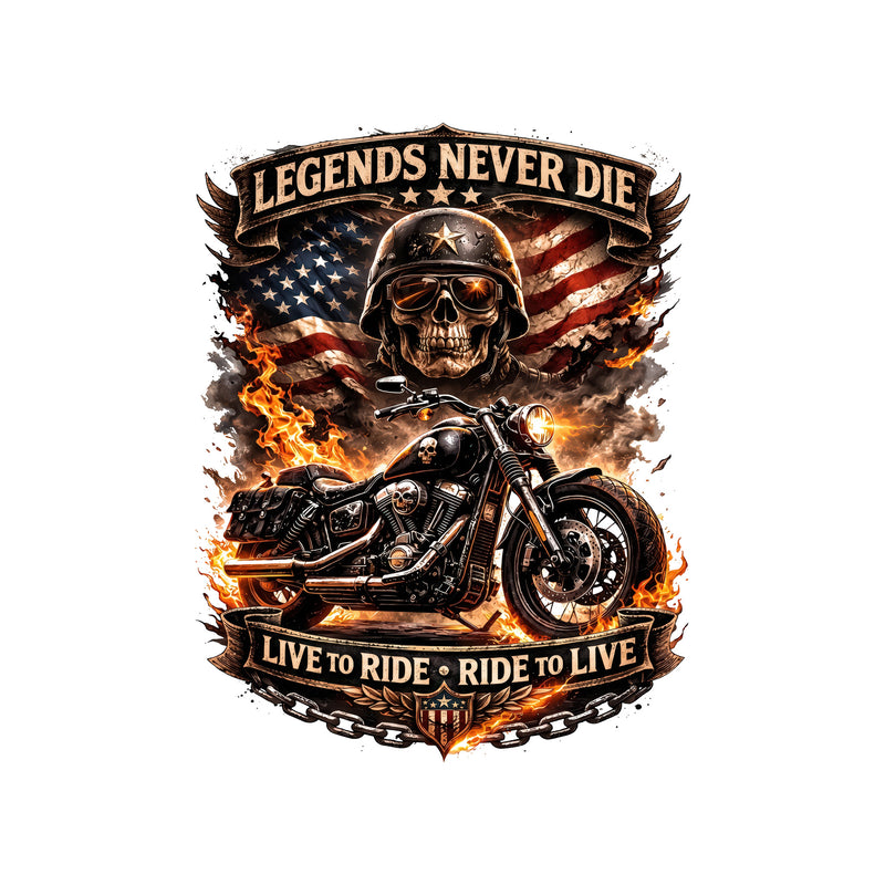 Legends Never Die - DTF Transfer