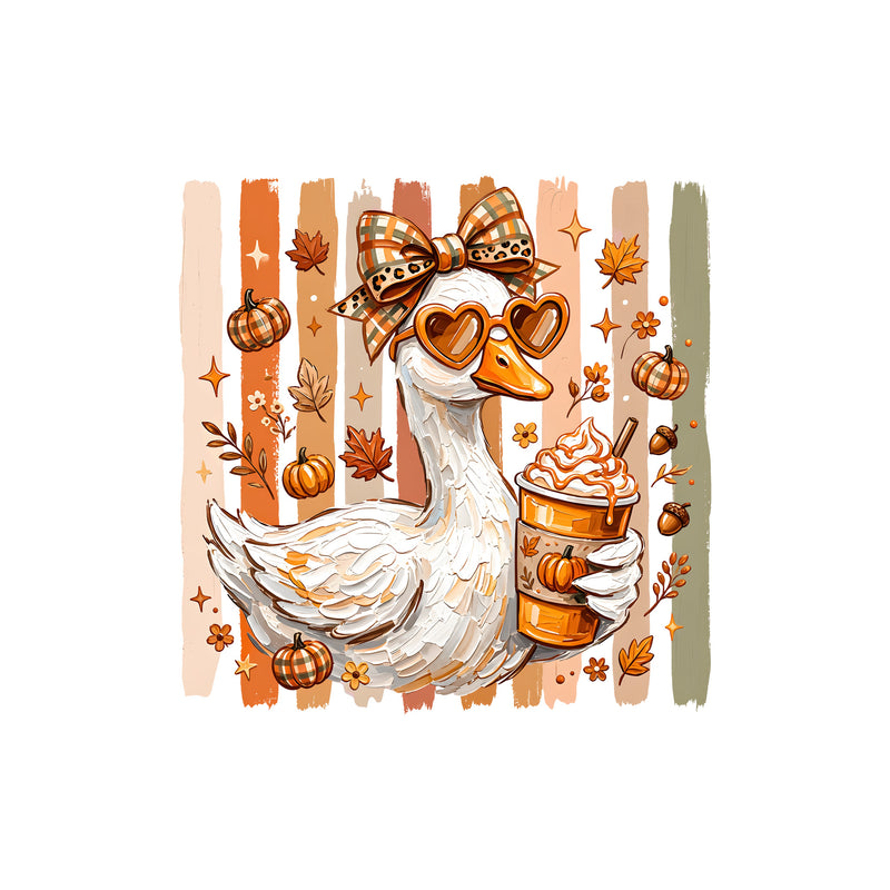 Preppy Fall Goose - DTF Transfer