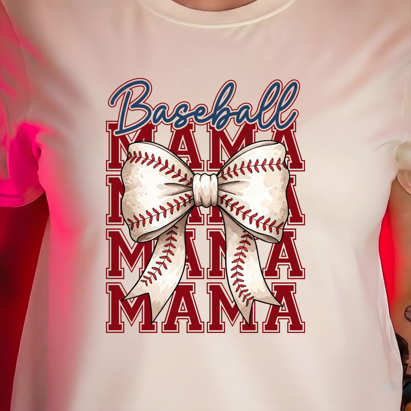 Stacked Baseball Mama - DTF Transfer