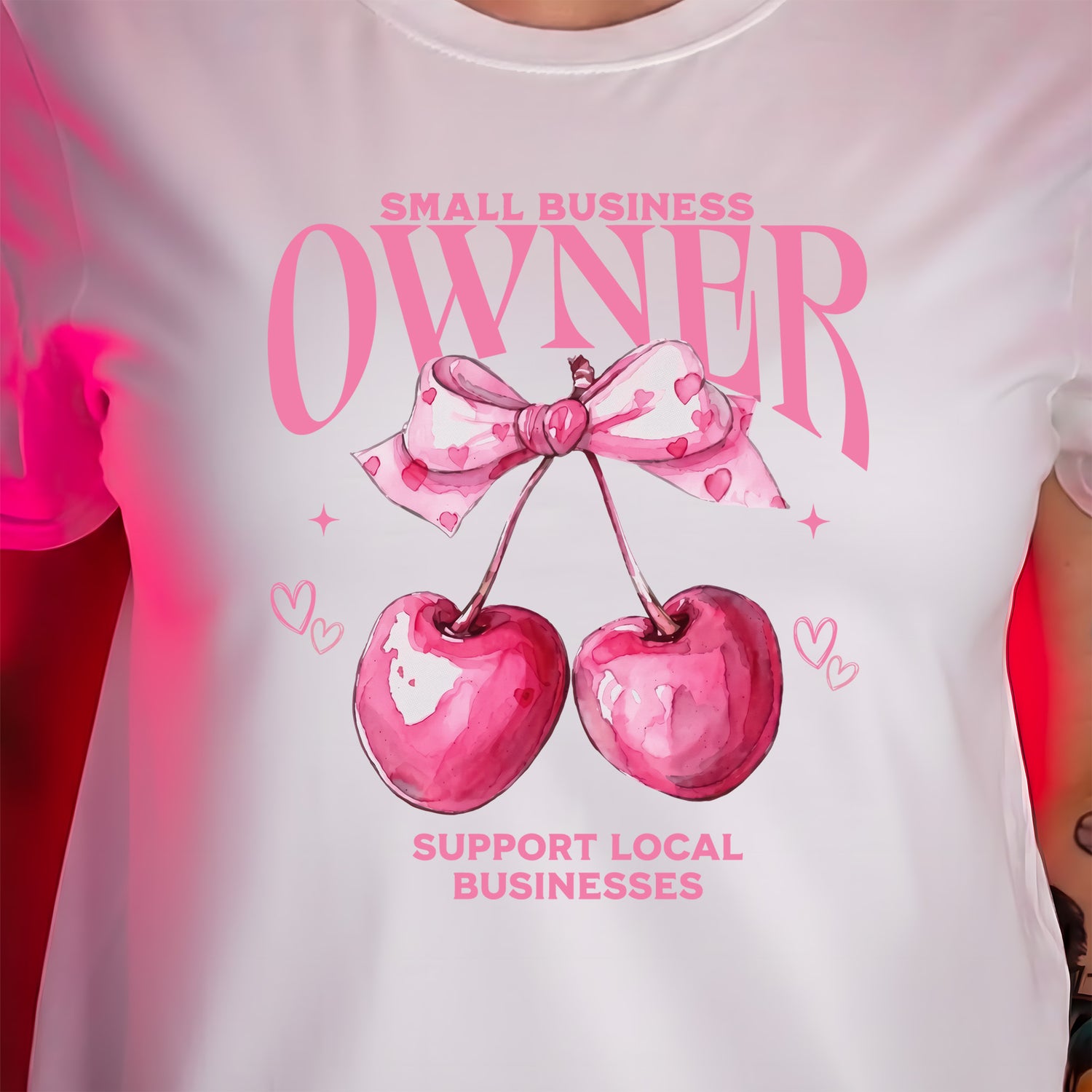 Coquette Cherry Small Business Owner - DTF Transfer