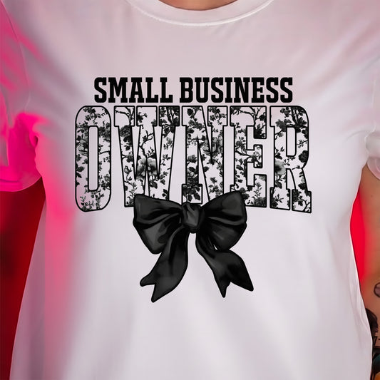 Dark Elegance Floral Small Business - DTF Transfer