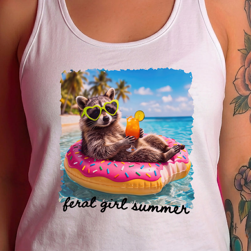 Trash Panda Feral Girl Summer - DTF Transfer