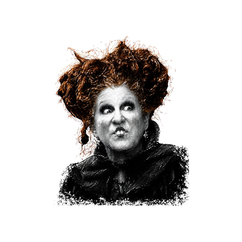 Faux Painted Winifred Sanderson - DTF Transfer