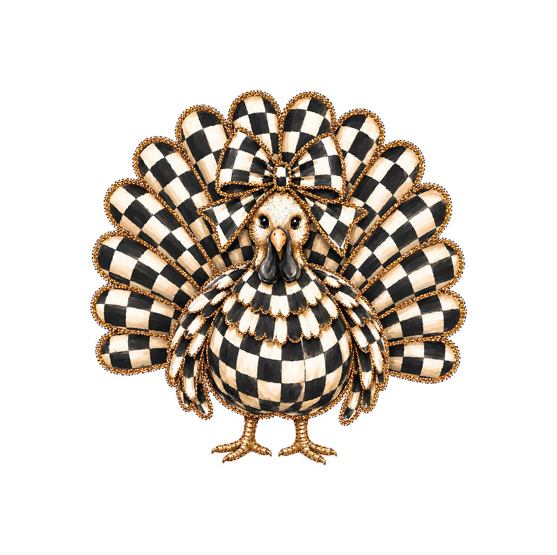 Checkered Preppy Turkey - DTF Transfer