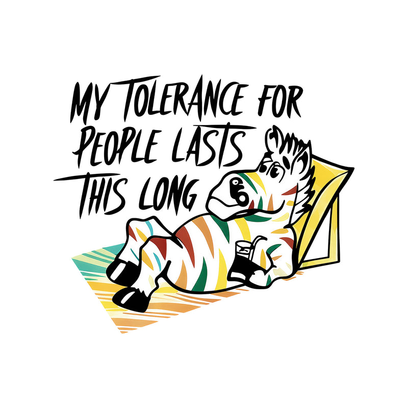 Zero Tolerance Zebra - DTF Transfer