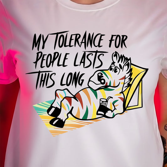 Zero Tolerance Zebra - DTF Transfer