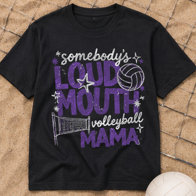 Distressed Purple Typography DTF Transfer