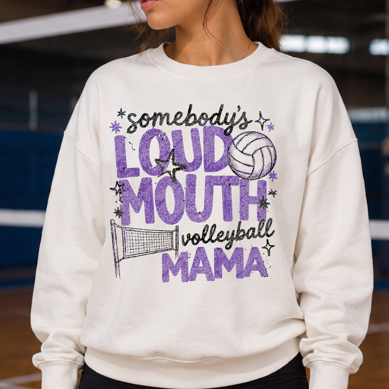 Distressed Purple Typography DTF Transfer