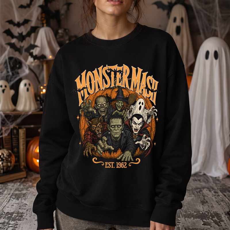 Classic Horror Icons Vintage Pumpkin DTF Transfer