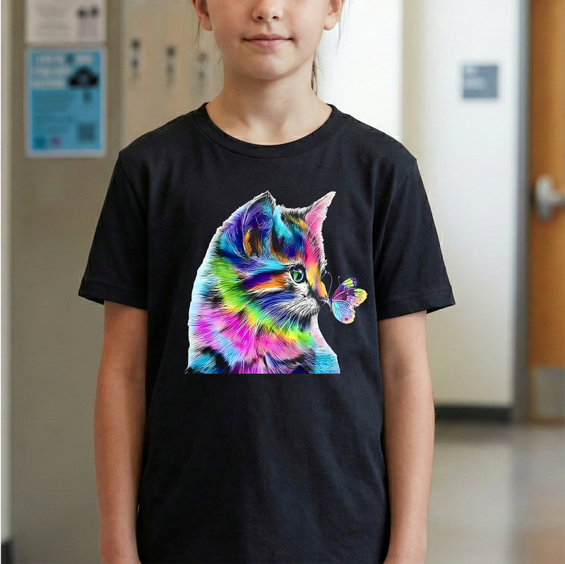 Colorful kitty - DTF Transfer