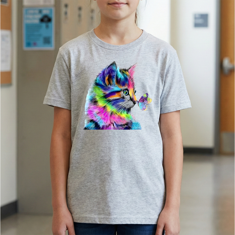 Colorful kitty - DTF Transfer