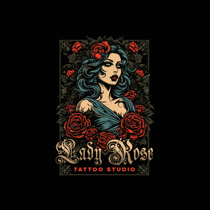 Lady Rose Tattoo Studio - DTF Transfer