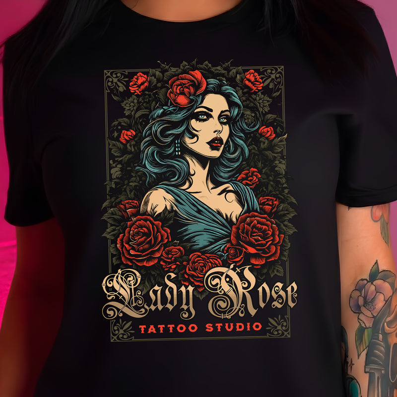 Lady Rose Tattoo Studio - DTF Transfer