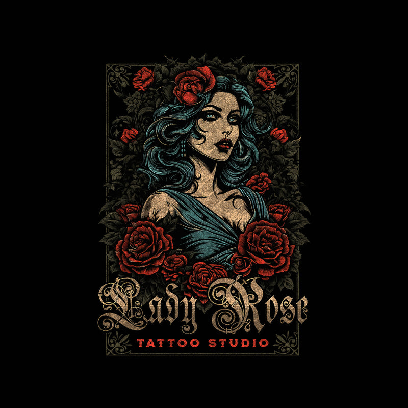 Lady Rose Tattoo Studio - DTF Transfer