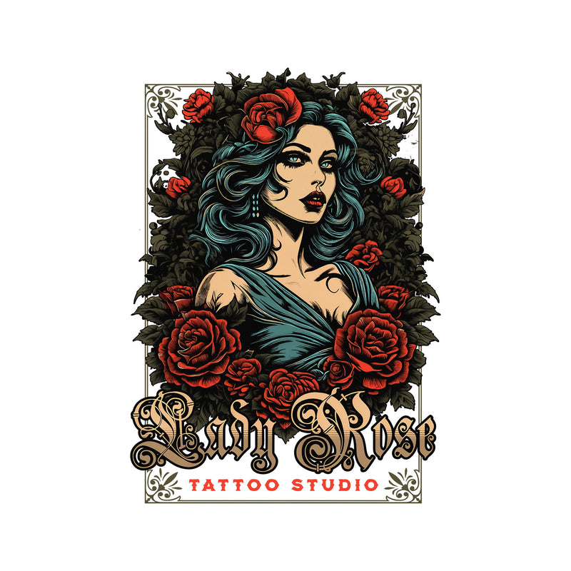 Lady Rose Tattoo Studio - DTF Transfer