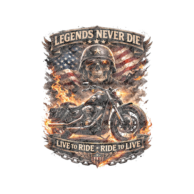 Legends Never Die - DTF Transfer