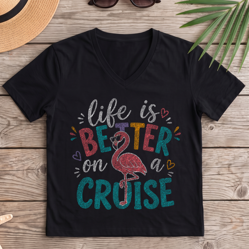 Better Cruise Retro Flamingo Vacation - DTF Transfer