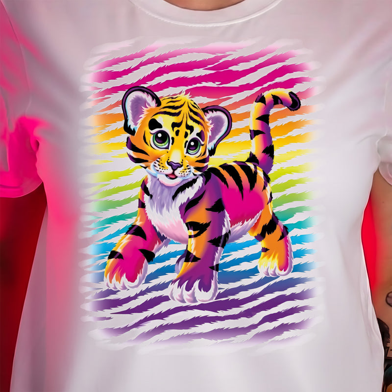 Neon Rainbow Tiger - DTF Transfer