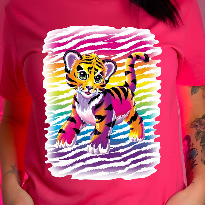 Neon Rainbow Tiger - DTF Transfer