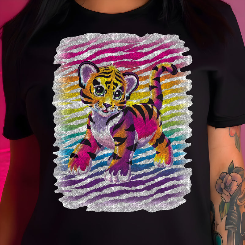 Neon Rainbow Tiger - DTF Transfer