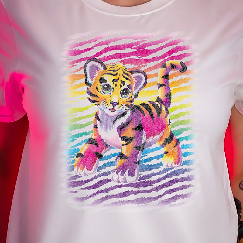 Neon Rainbow Tiger - DTF Transfer