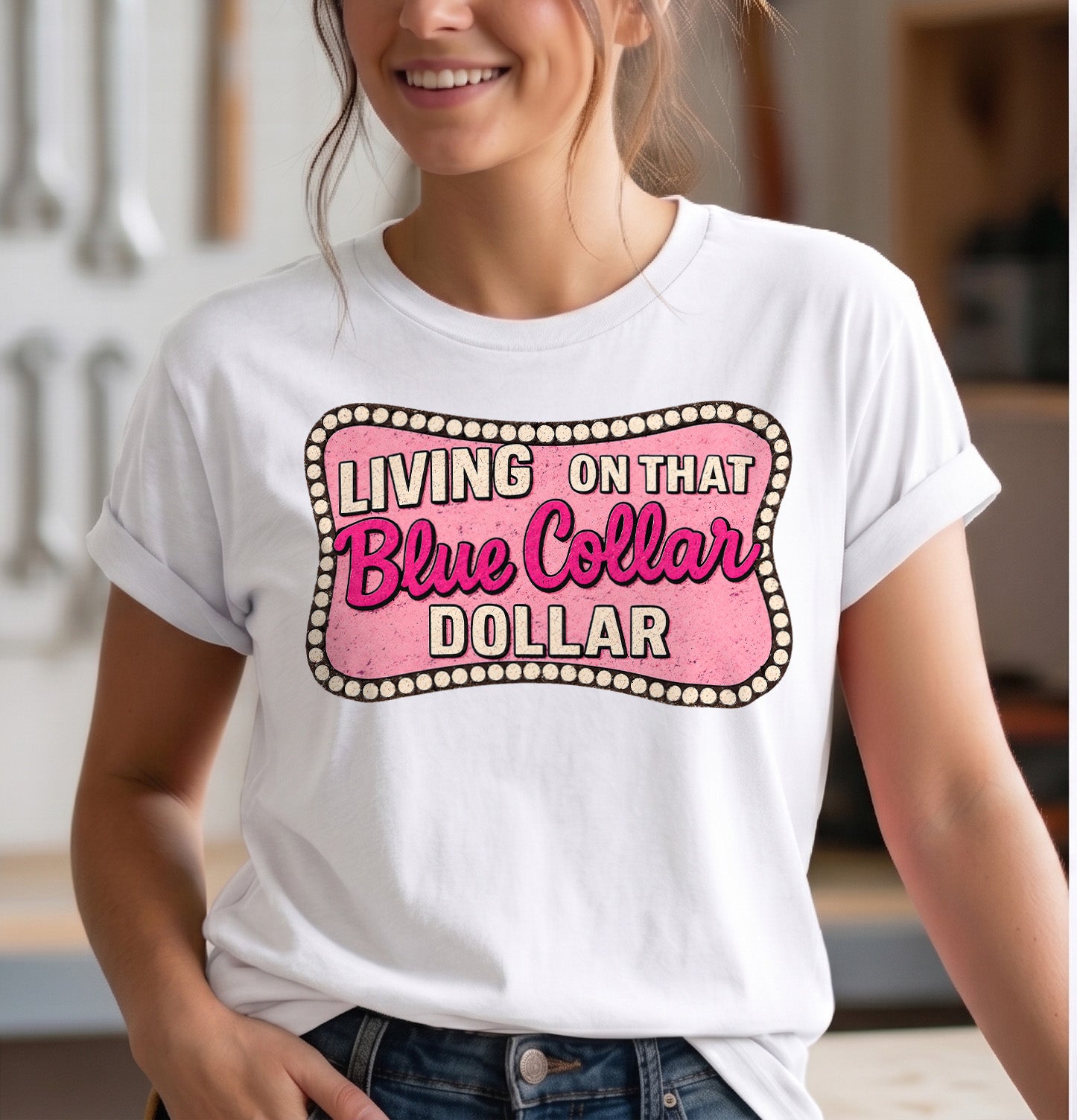 Blue Collar Dollar-DTF Transfers