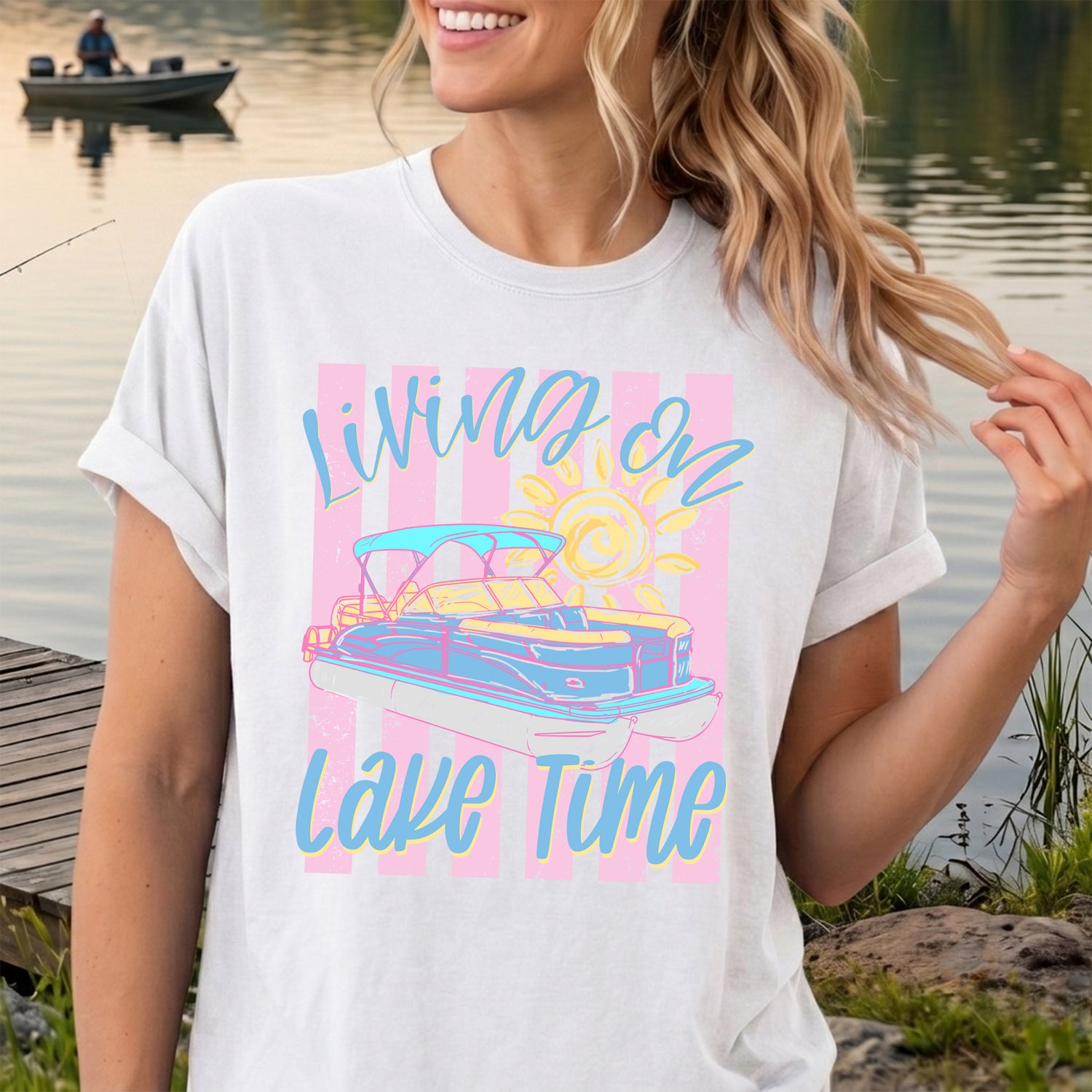 Living On Lake Time - DTF Transfer