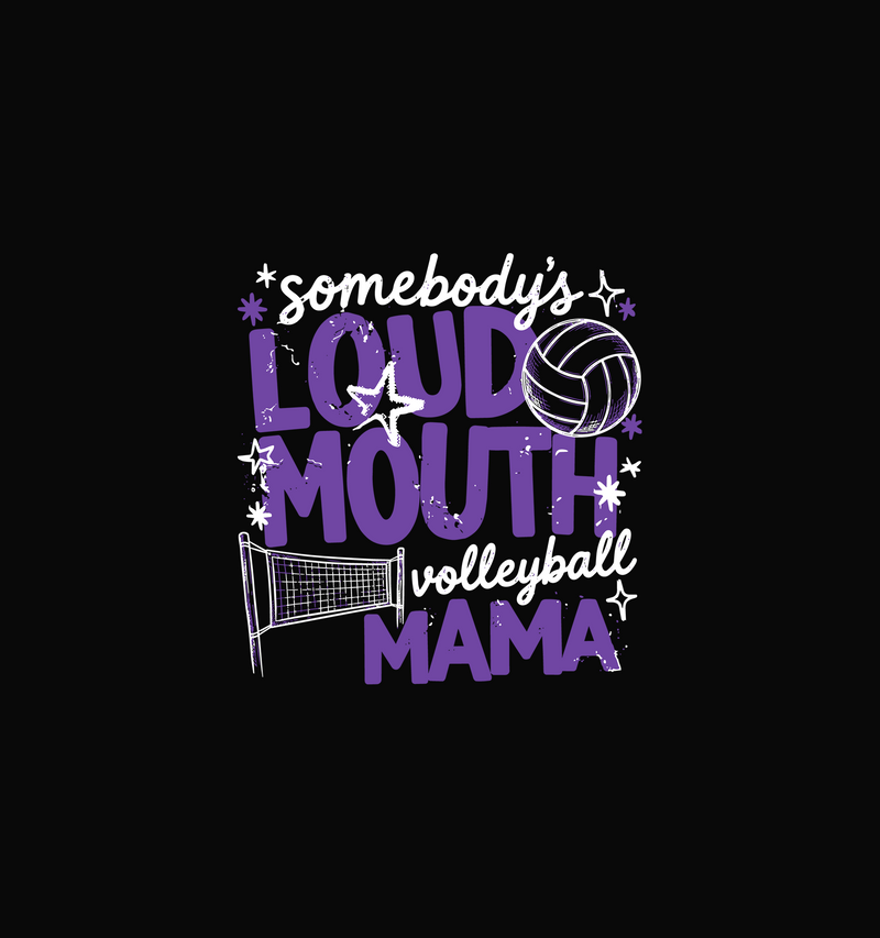 Distressed Purple Typography DTF Transfer