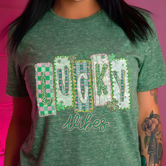 Patchwork - Lucky Vibes - DTF Transfer