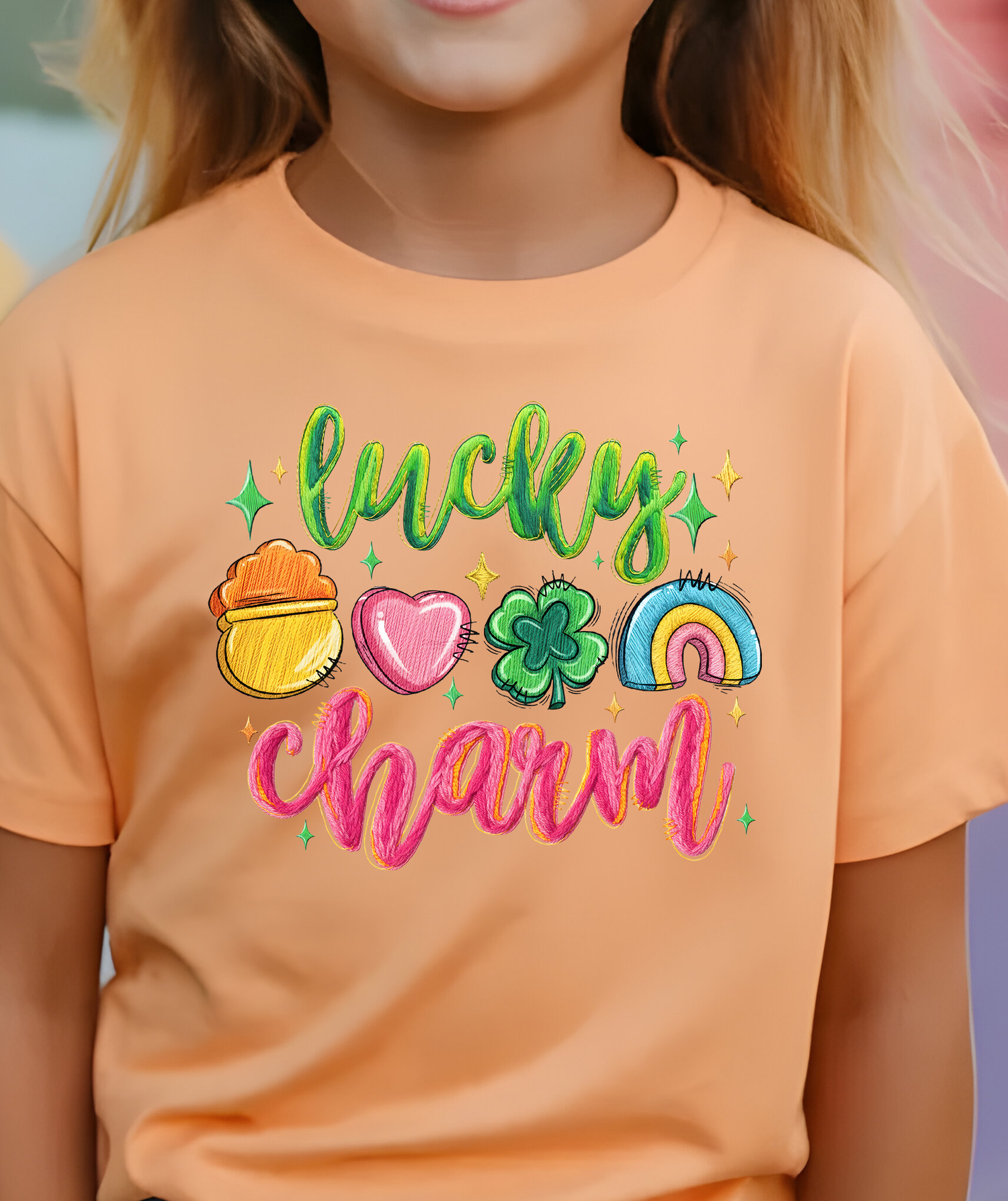 Faux Knit - Lucky Charm - DTF Transfer