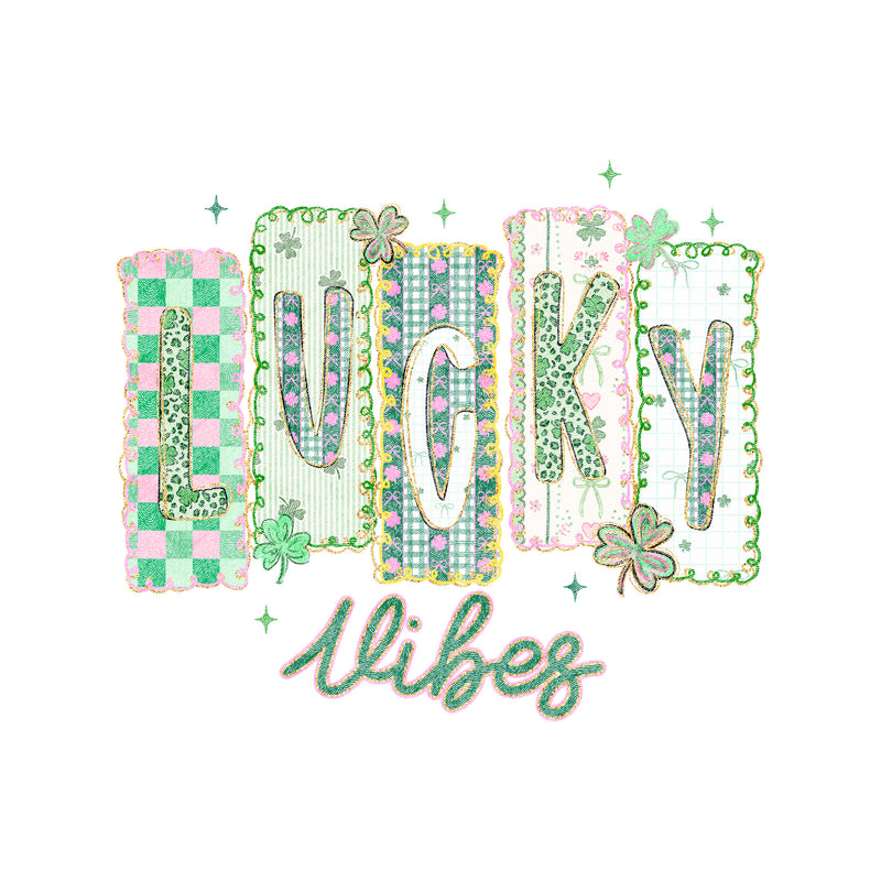 Patchwork - Lucky Vibes - DTF Transfer