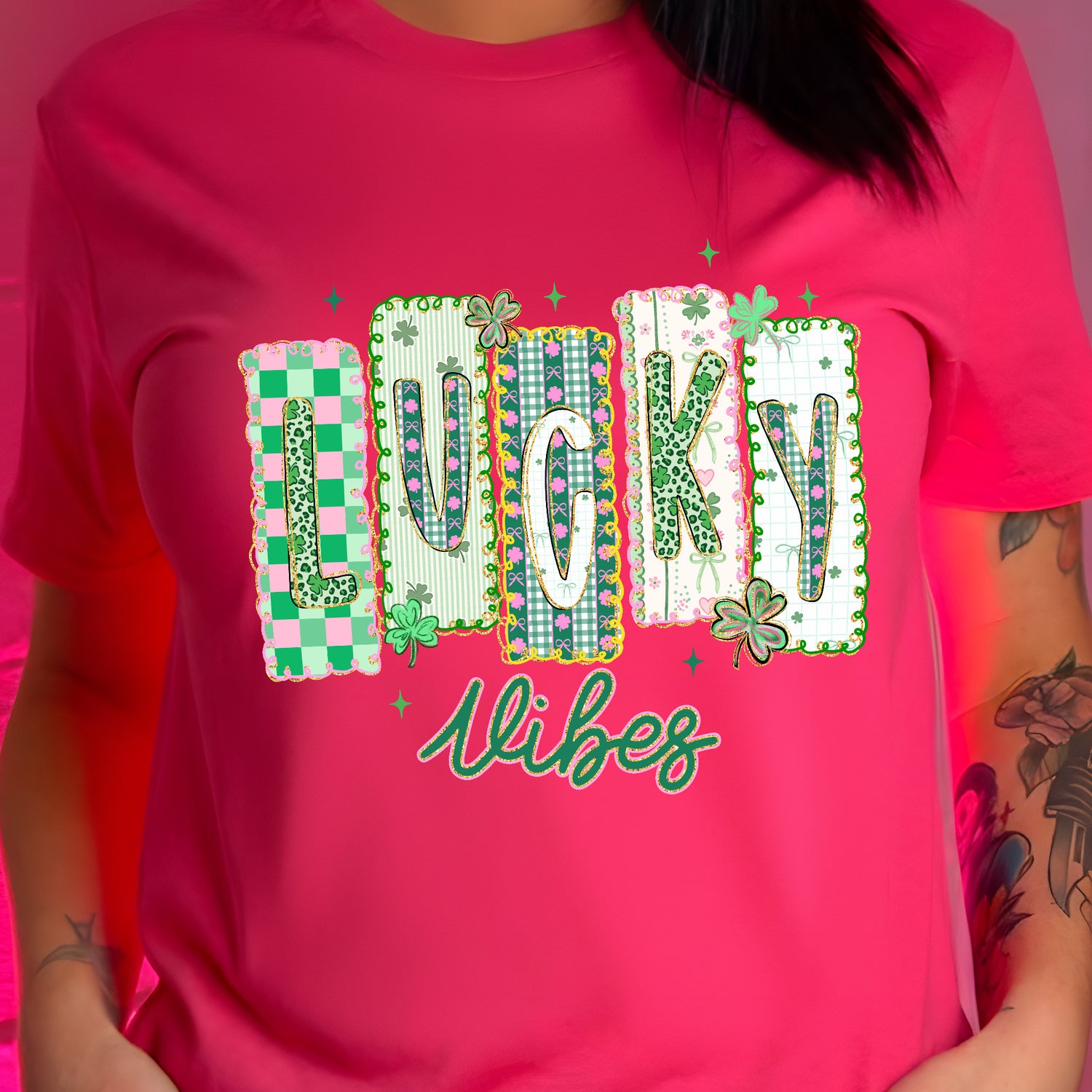 Patchwork - Lucky Vibes - DTF Transfer