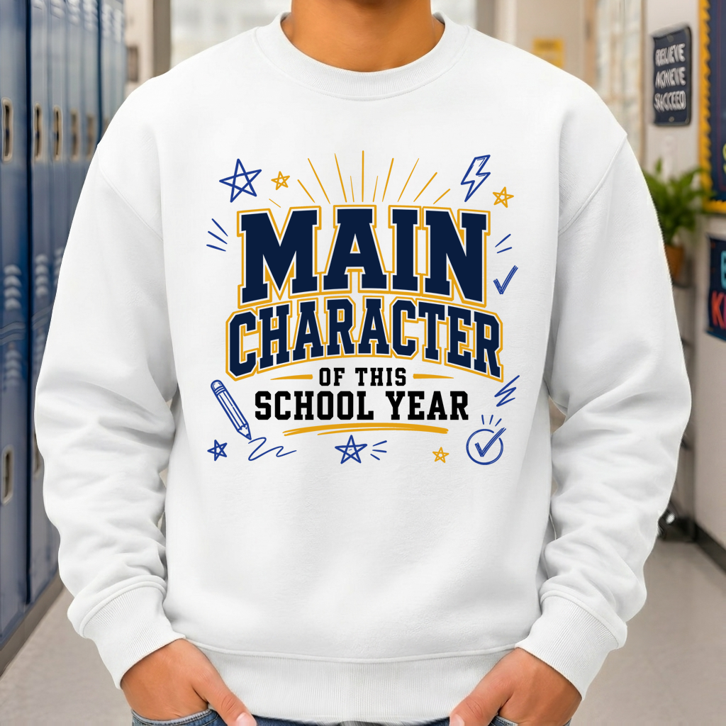 Main Character Varsity Academic - DTF Transfer