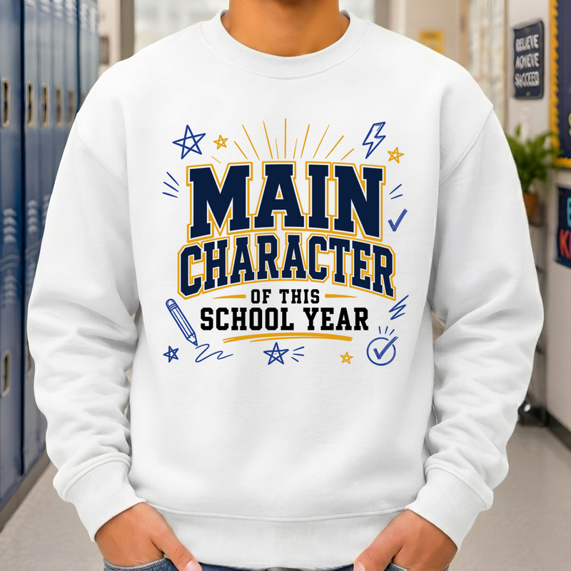 Main Character Varsity Academic - DTF Transfer
