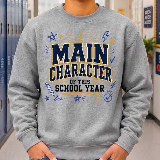 Main Character Varsity Academic - DTF Transfer