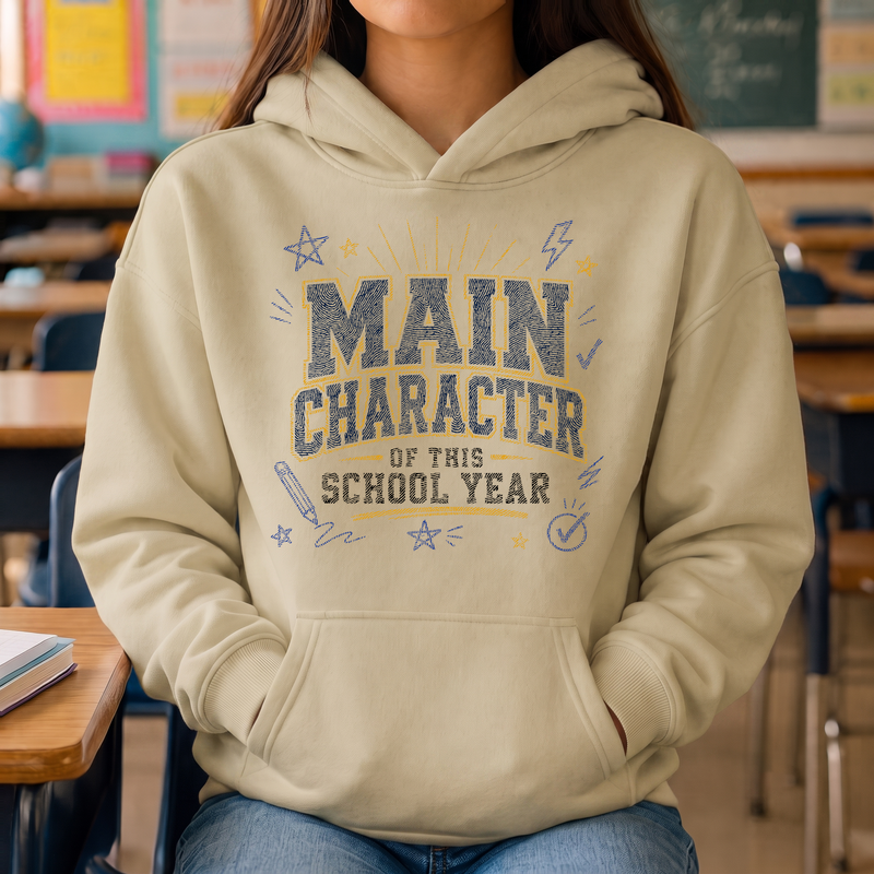 Main Character Varsity Academic - DTF Transfer