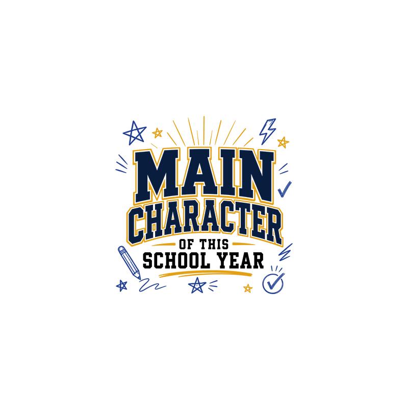Main Character Varsity Academic - DTF Transfer