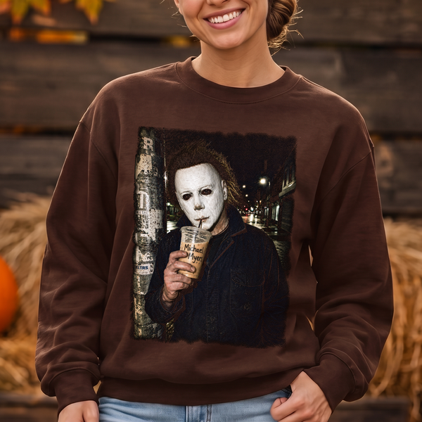 Michael Myers Nighttime Sip DTF Transfer