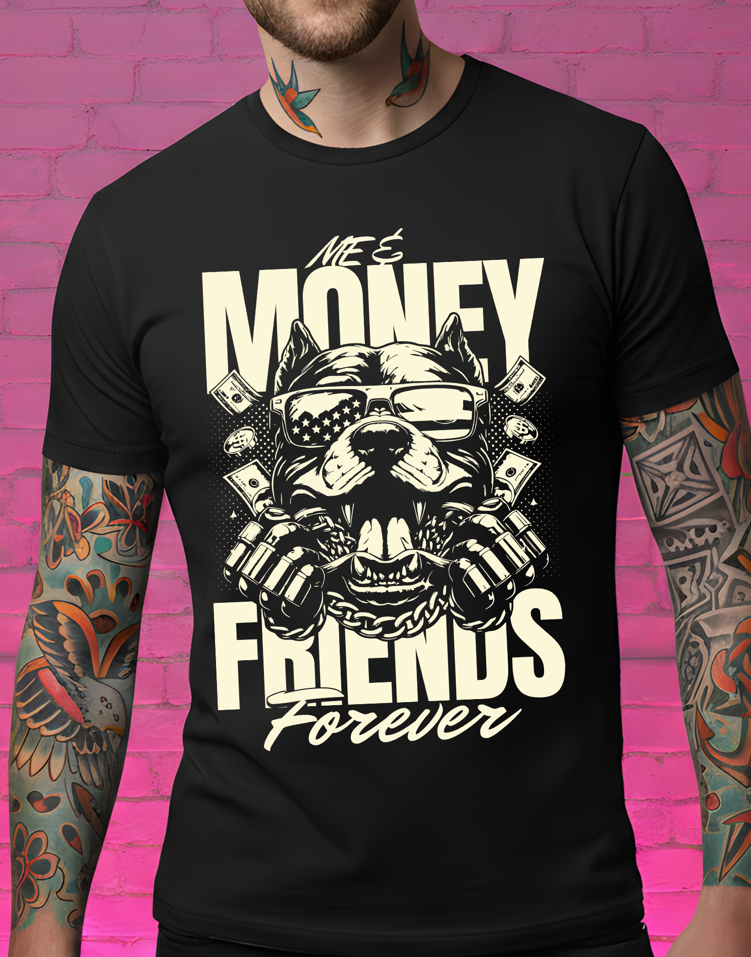 Me And Money, Friends Forever - DTF Transfer