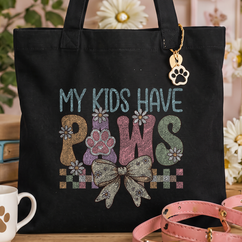 My Kids Have Paws Pastel Coquette Daisy - DTF Transfer