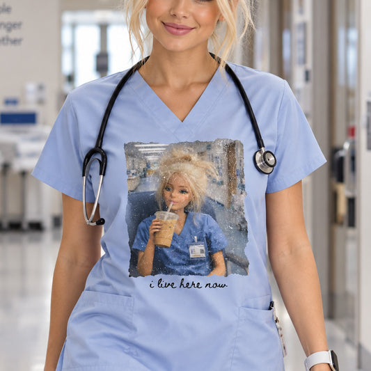 I Live Here Now: Nurse Doll -  DTF Transfer