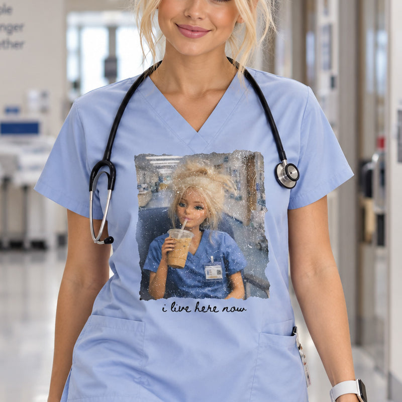 I Live Here Now: Nurse Doll -  DTF Transfer