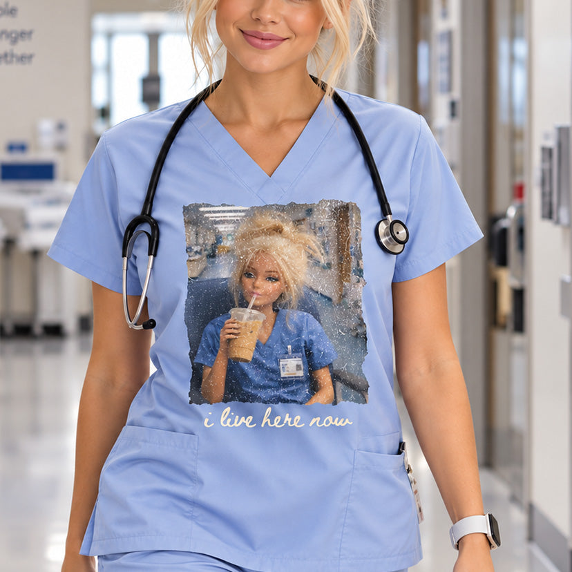 I Live Here Now: Nurse Doll -  DTF Transfer