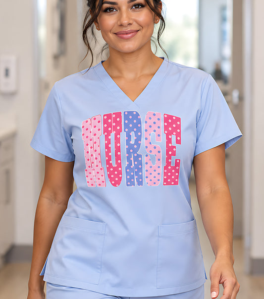 Polka Dotted Nurse - DTF Transfer